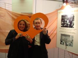 MEPs Marie Anne Isler Beguin (Greens/EFA) and Jozef Pinior (Socialists) at the opening